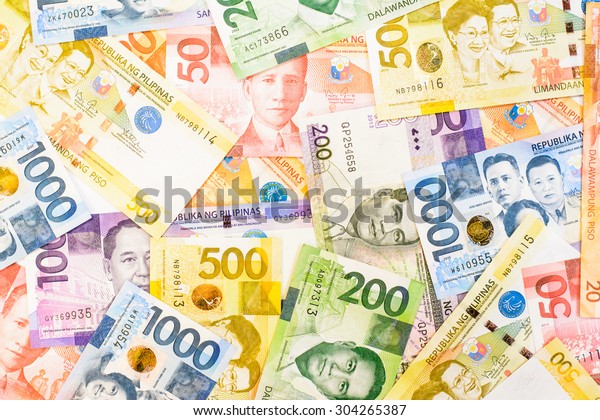 Colorful Background Texture Philippines Currency Stock Photo (Edit Now ...