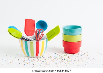 Colorful Baking Supplies