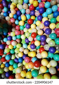 Colorful Ball Pit On A Mexico City Shopping Mall.