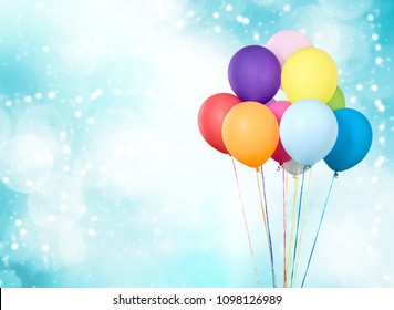 Colorful Ballons On Background