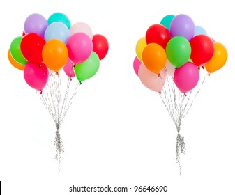 Colorful Balloons Isolated On White