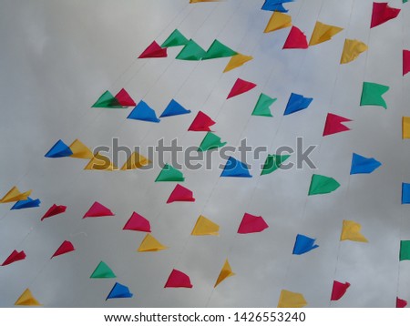 Similar – Colourful pennants