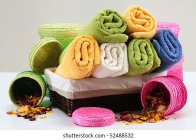 Colorful Bath Towels.