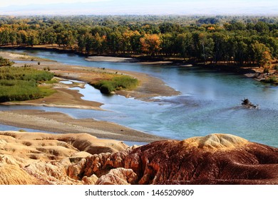 Colorful Beach In Burqin County, Xinjiang