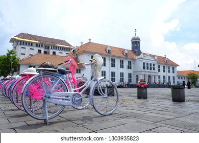 Colorful Bicycle In Kota Tua Jakarta