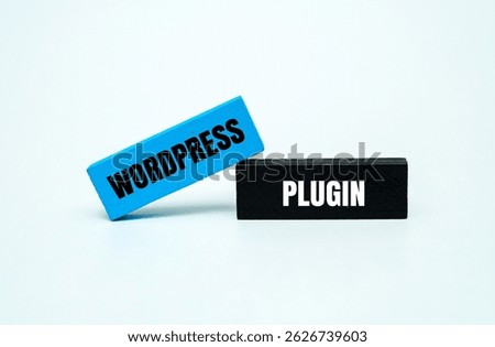 Colorful block with text WORDPRESS PLUGIN
