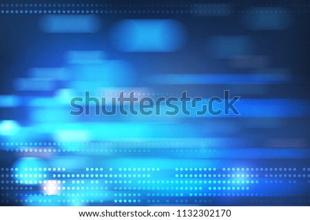colorful blue blurry dots at abstract background. 3D rendering
