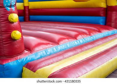 colorful bouncy castle for children / bouncy castle - Shutterstock ID 431180335