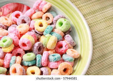 Colorful Breakfast Cereal