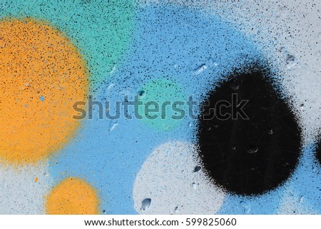 Colorful brick wall, background texture