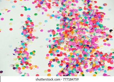 Colorful Bright Horizontal Confetti Background Studio Stock Photo ...