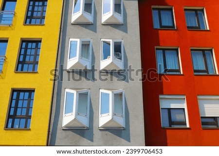 Colorful building on Mikulasska street, Bratislava, Slovakia
