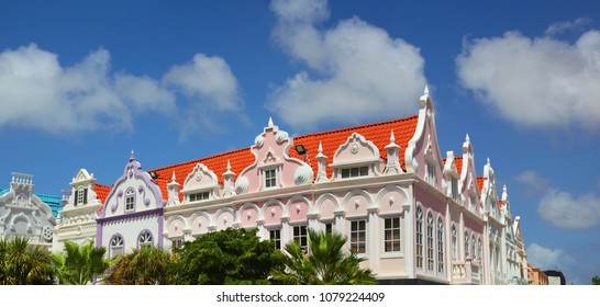 Colorful Buildings Of Oranjestad Aruba