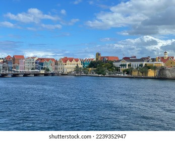 Colorful buildings of Willemstad Curacoa