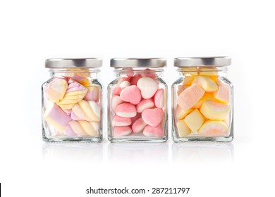 Colorful candies isolated on white