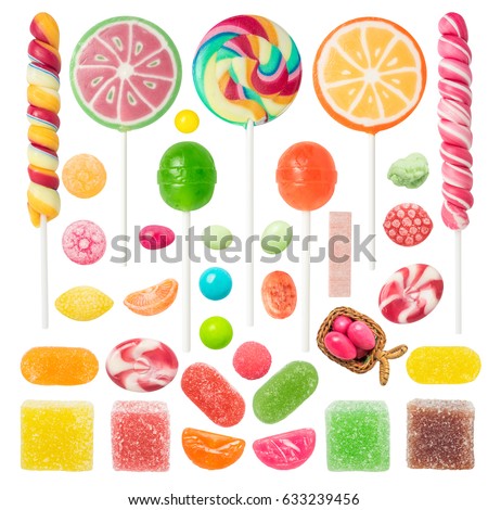 Similar – Image, Stock Photo Colorful lollipops and candies