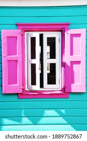 Colorful Caribbean window