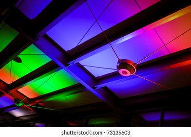 Colorful Ceiling Pattern, architecture abstract