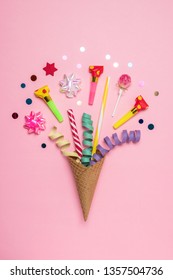 Ice Cream Cone With Balloon Stock Photos Images Photography