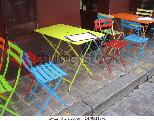 Colorful Chairs Tables Paris Cafe Stock Photo Edit Now 1478511590