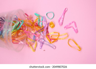 Colorful children hair rubber band