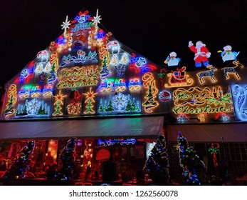 Colorful Christmas Decorations In Stavanger Port - Dec. 19, 2018