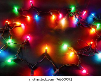 Colorful Christmas Lights Stock Photo 766309372 | Shutterstock