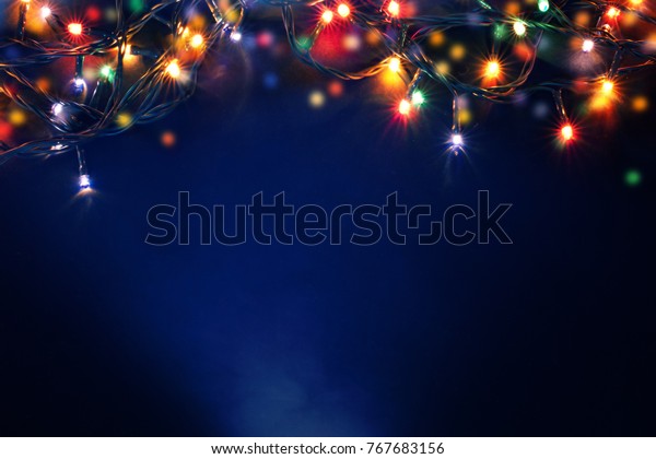 Modifica Foto Di Natale.Sfondo Colorato Luci Di Natale Foto Stock Modifica Ora 767683156