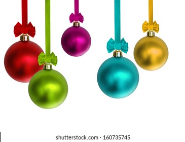 Colorful Christmas Ornaments