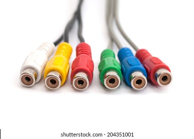 Colorful Cinch Connectors Isolated On White Stock Photo 204351022 ...