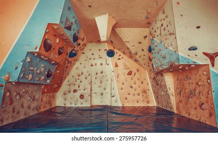 Colorful Climbing Gym, No People