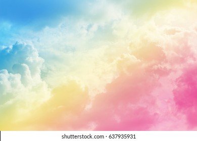 Colorful Cloud and sky abstract background