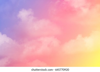 Colorful Cloud Sky Background Abstractpostcard Nature Stock Photo ...