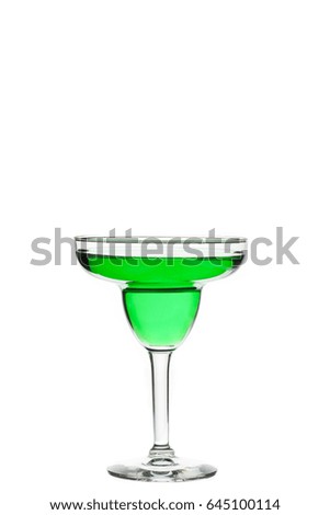 Colorful cocktail drinks isolated 