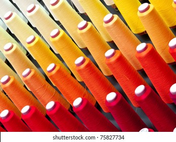 The colorful of the cone threads from textile factory - Powered by Shutterstock