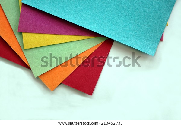 Colorful Construction Paper\
Isolated