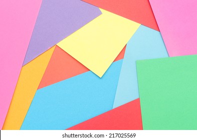 Colorful Construction Paper Thrown Together