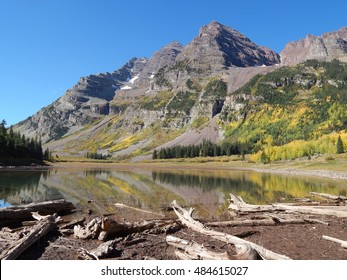 Colorful Crater Lake In Snowmass Wilderness, Aspen, Colorado