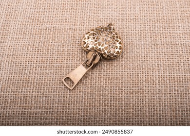 Colorful decorative objects in the shape of a heart