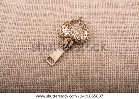 Colorful decorative objects in the shape of a heart