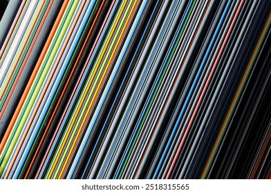 Colorful diagonal lines creating a vibrant abstract pattern - Powered by Shutterstock