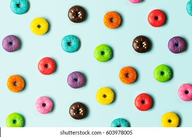 Colorful Donut Background