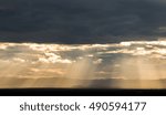 colorful dramatic sky with cloud at sunset