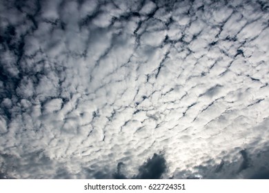 colorful dramatic sky with cloud at sunset