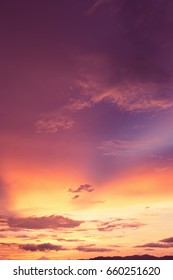 Colorful dramatic sky with cloud at sunset.Sky with sun background.