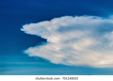 Colorful dramatic sky with cloud at sunset.Sky with sun background.