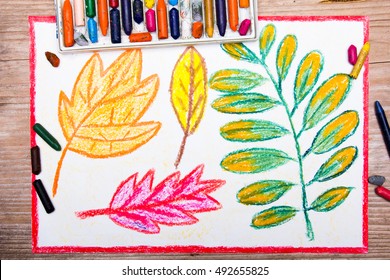 Colorful Drawing: Autumn Leaves