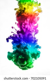 The colorful dye in the water. Abstract. background. Wallpaper. Concept art - Shutterstock ID 702105091