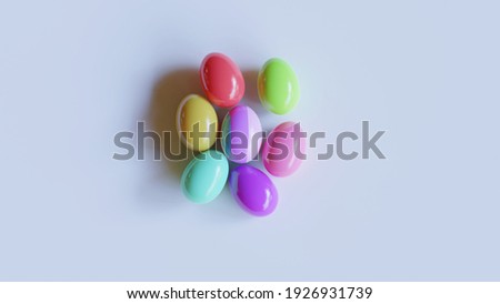 Similar – Image, Stock Photo Easter circle Colour wheel