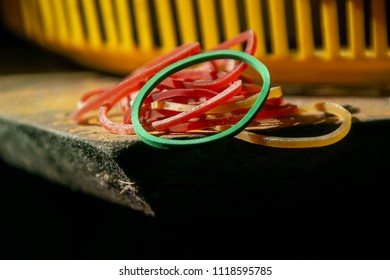 Colorful Elastic Band With Sun Light In The Morning 